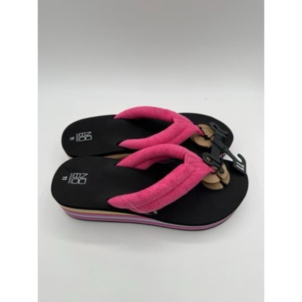 No Boundaries Rainbow Pink Platform Flat Slip Women's Sz 11 available NEW - Picture 4 of 5